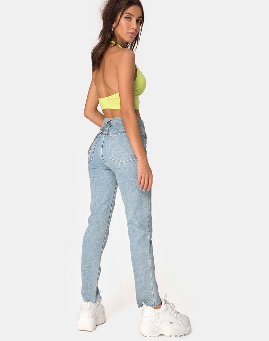 Lini Crop Top in Lime sold by Motel Rocks product image thumbnail 4