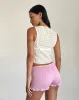 Etta Textured Mesh Top in Butter Yellow sold by Motel Rocks