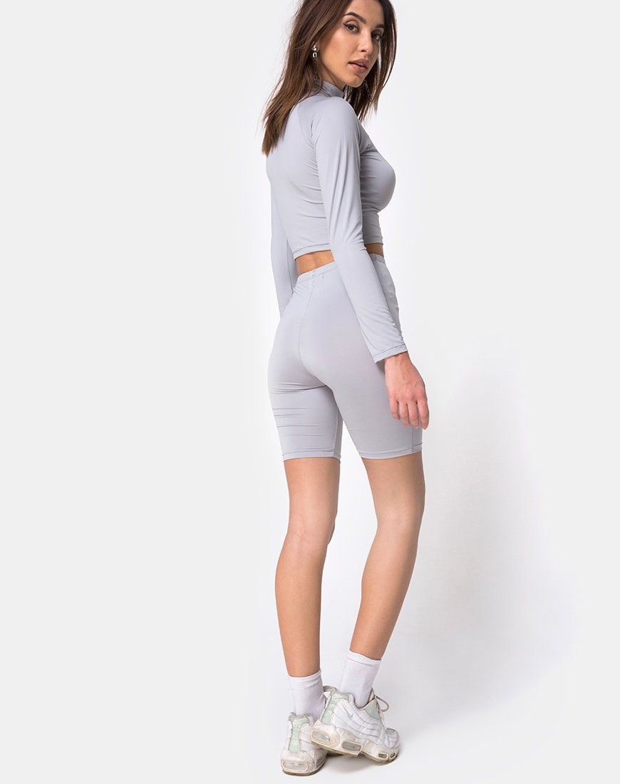 Vanya Crop Top in Grey Motel sold by Motel Rocks product image thumbnail 5