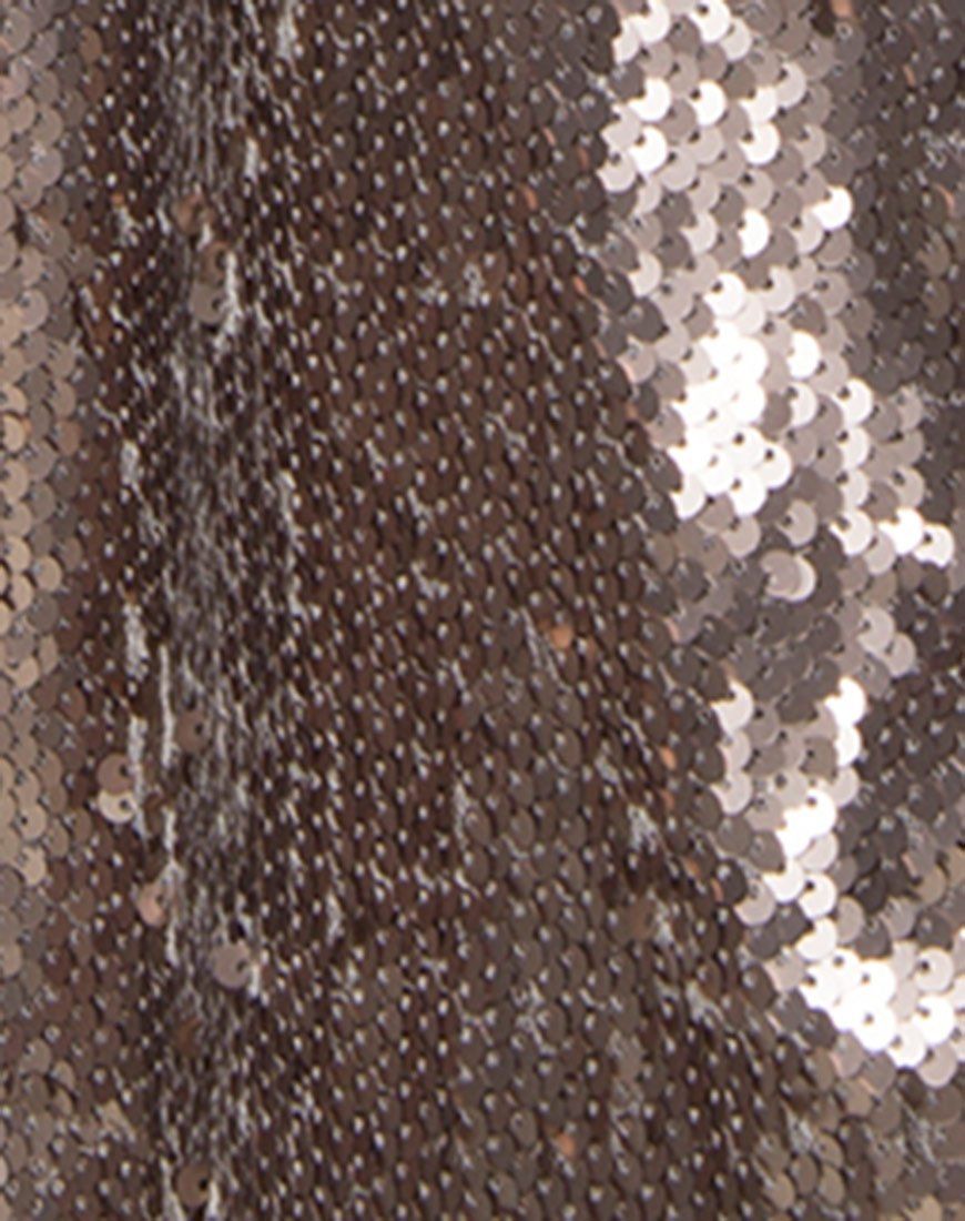 Helena Skirt in Sequin Taupe sold by Motel Rocks product image thumbnail 5