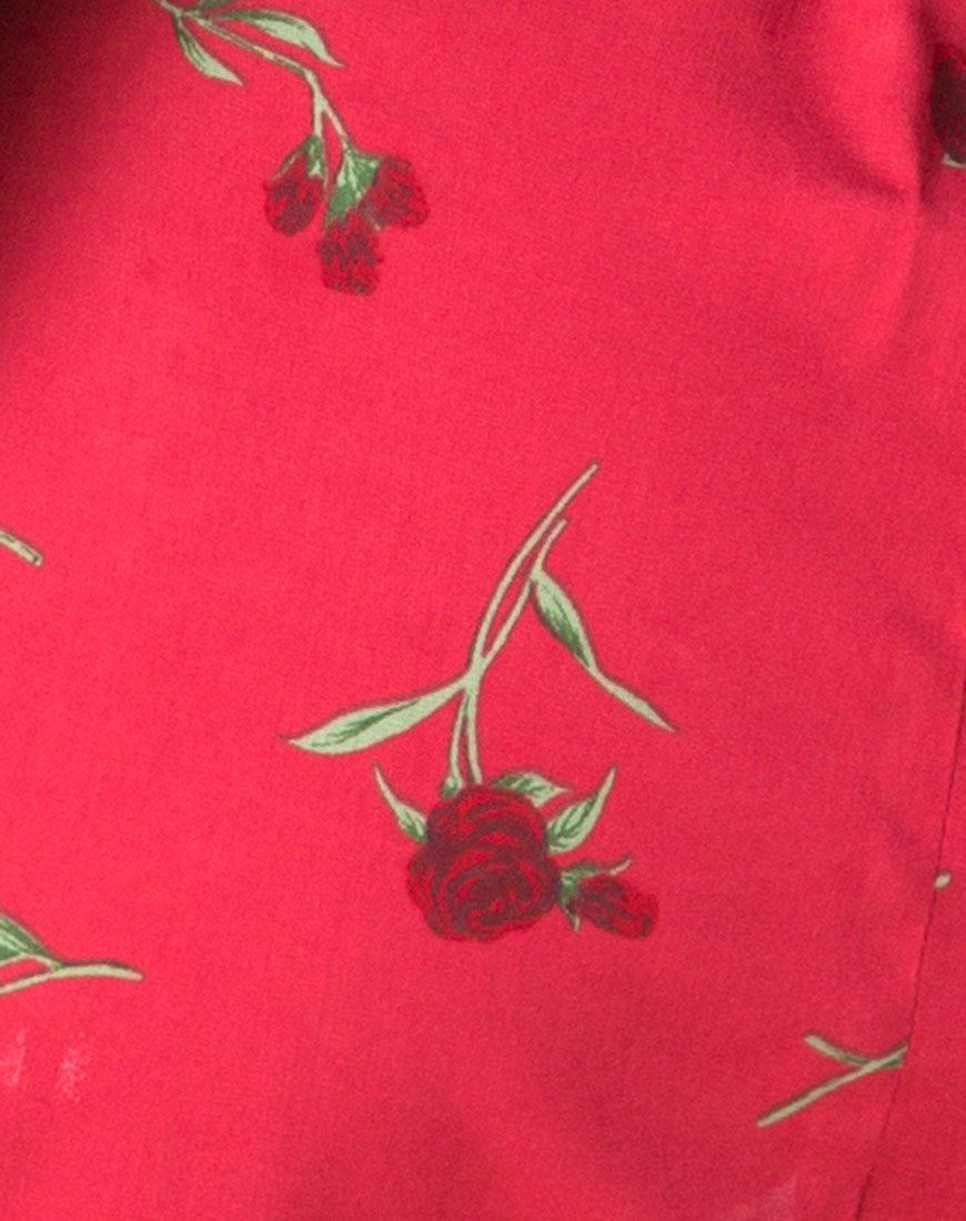 Sheny Mini Skirt in Rouge Rose Pink sold by Motel Rocks product image thumbnail 5