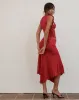 Morena Rosette Top in Red sold by Motel Rocks