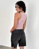 Roxe Ribbed Vest Top in Pink Lady sold by Motel Rocks