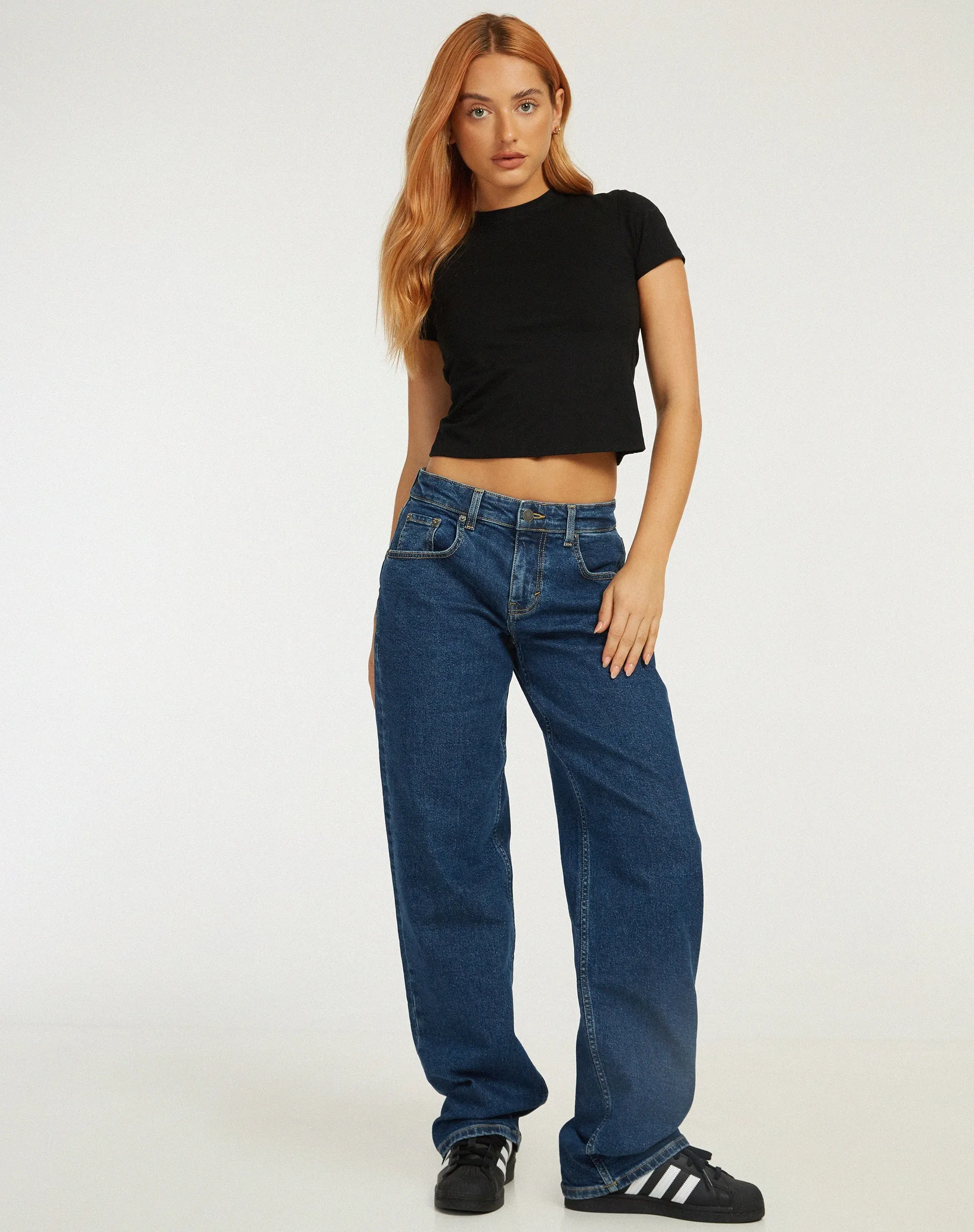 Surtie Crop Top in Lycra Black sold by Motel Rocks product image thumbnail 3