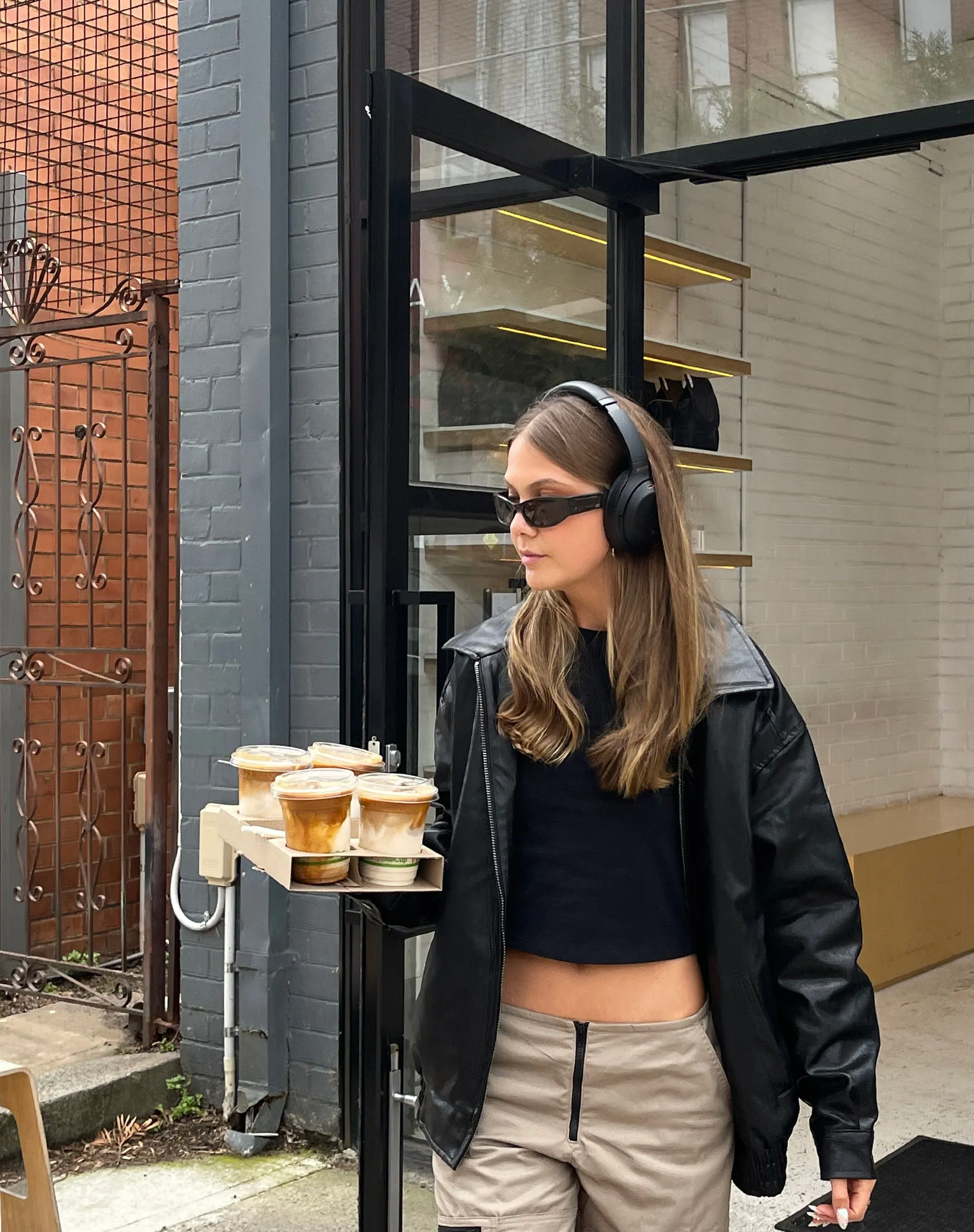 Surtie Crop Top in Lycra Black sold by Motel Rocks product image thumbnail 5