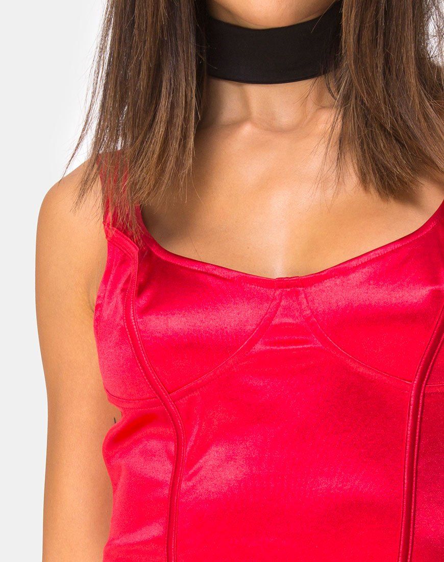 Atel Dress in Red sold by Motel Rocks product image thumbnail 5