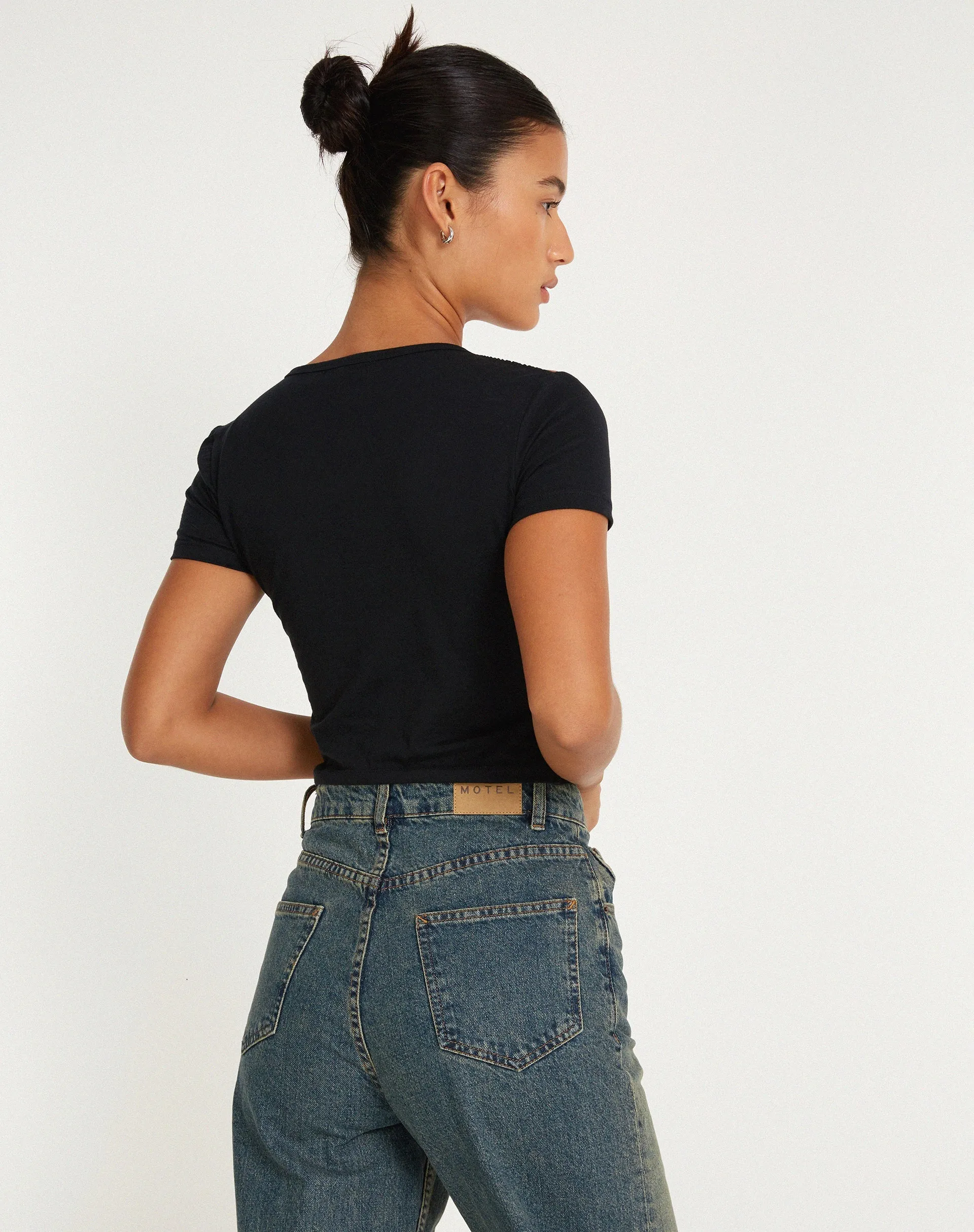 Desiree Top in Black sold by Motel Rocks product image thumbnail 3