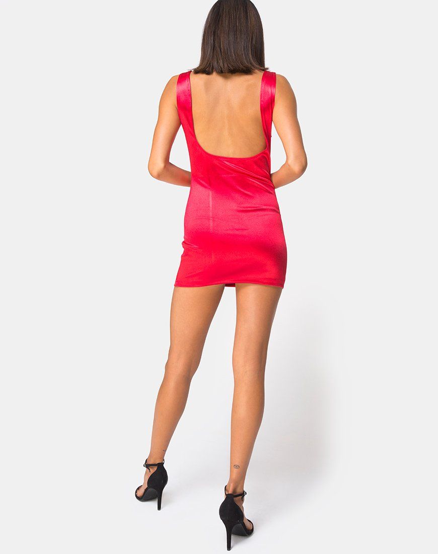 Atel Dress in Red sold by Motel Rocks product image thumbnail 4