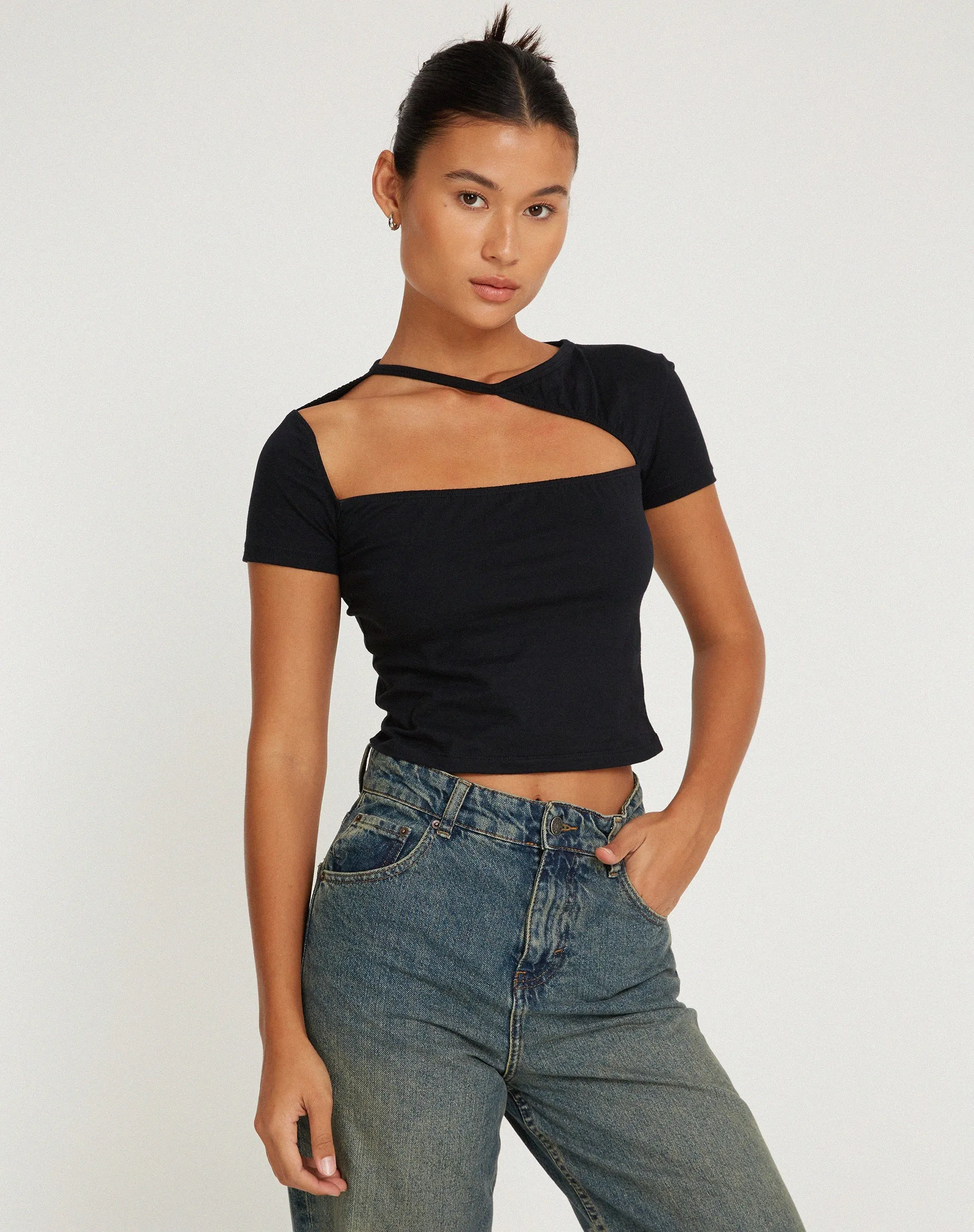 Desiree Top in Black sold by Motel Rocks product image thumbnail 5