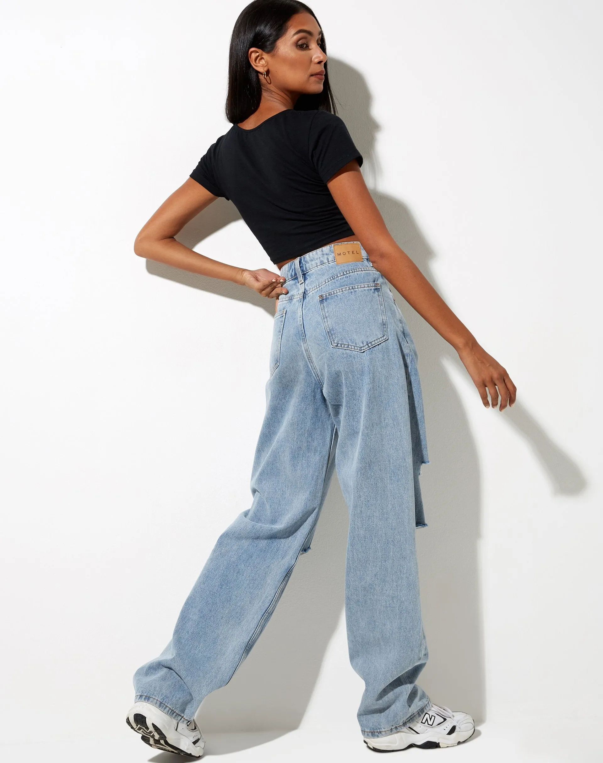 Tindy Crop in Black with Red Mushroom Embro sold by Motel Rocks product image thumbnail 4