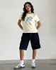 Saki Tee in Buttermilk with Better Together Slogan sold by Motel Rocks