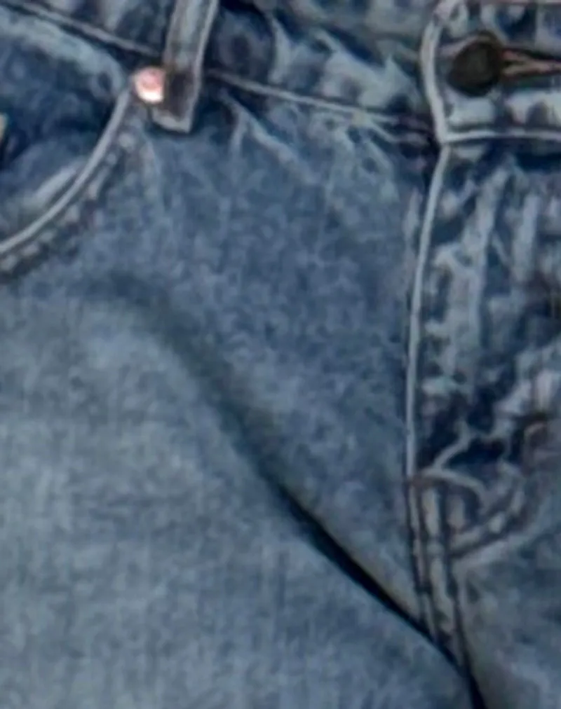 Roomy Extra Wide Low Rise Jeans in Powder Blue sold by Motel Rocks product image thumbnail 5