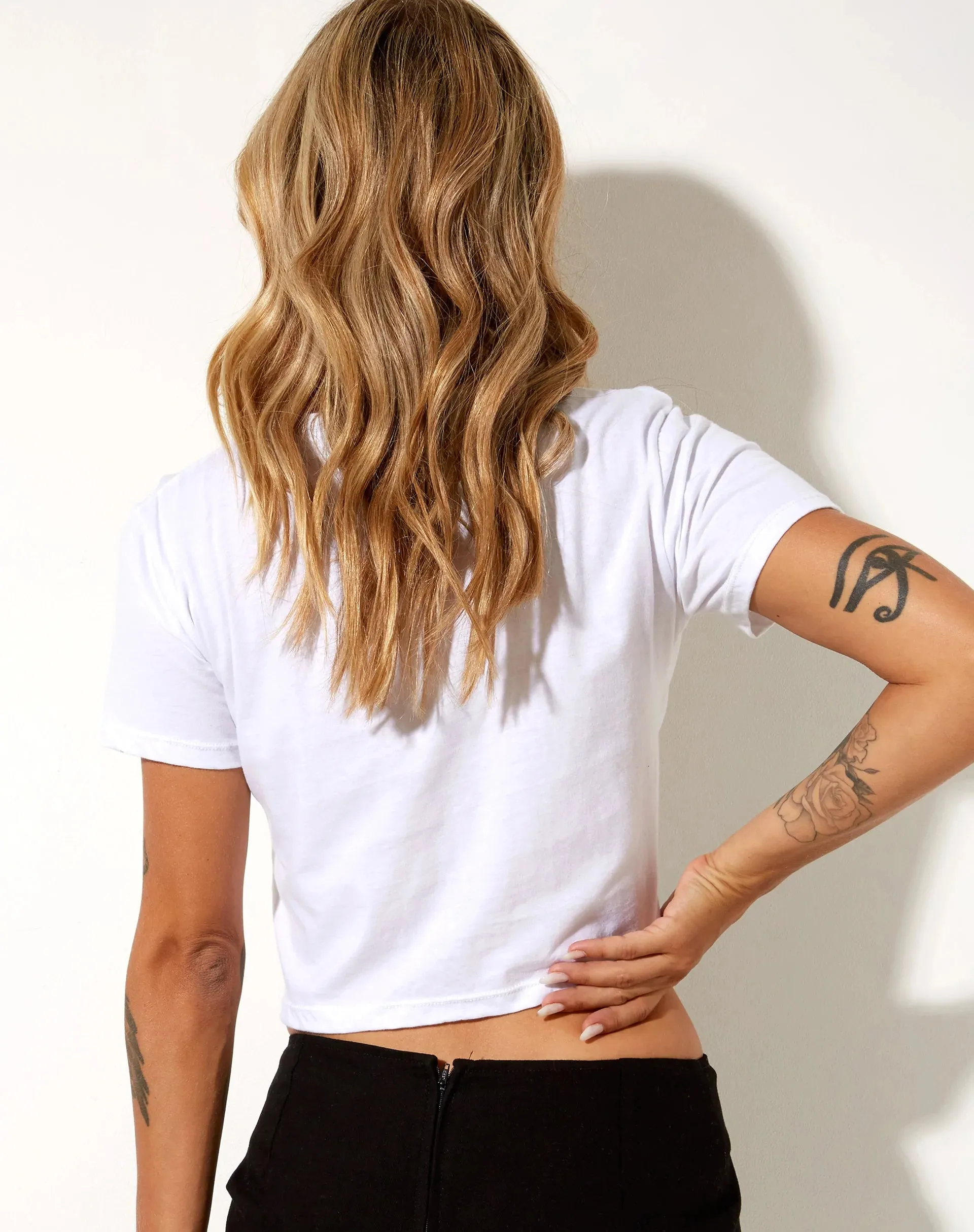 Shrunk Tee in White Gotta Keep Growing sold by Motel Rocks product image thumbnail 2