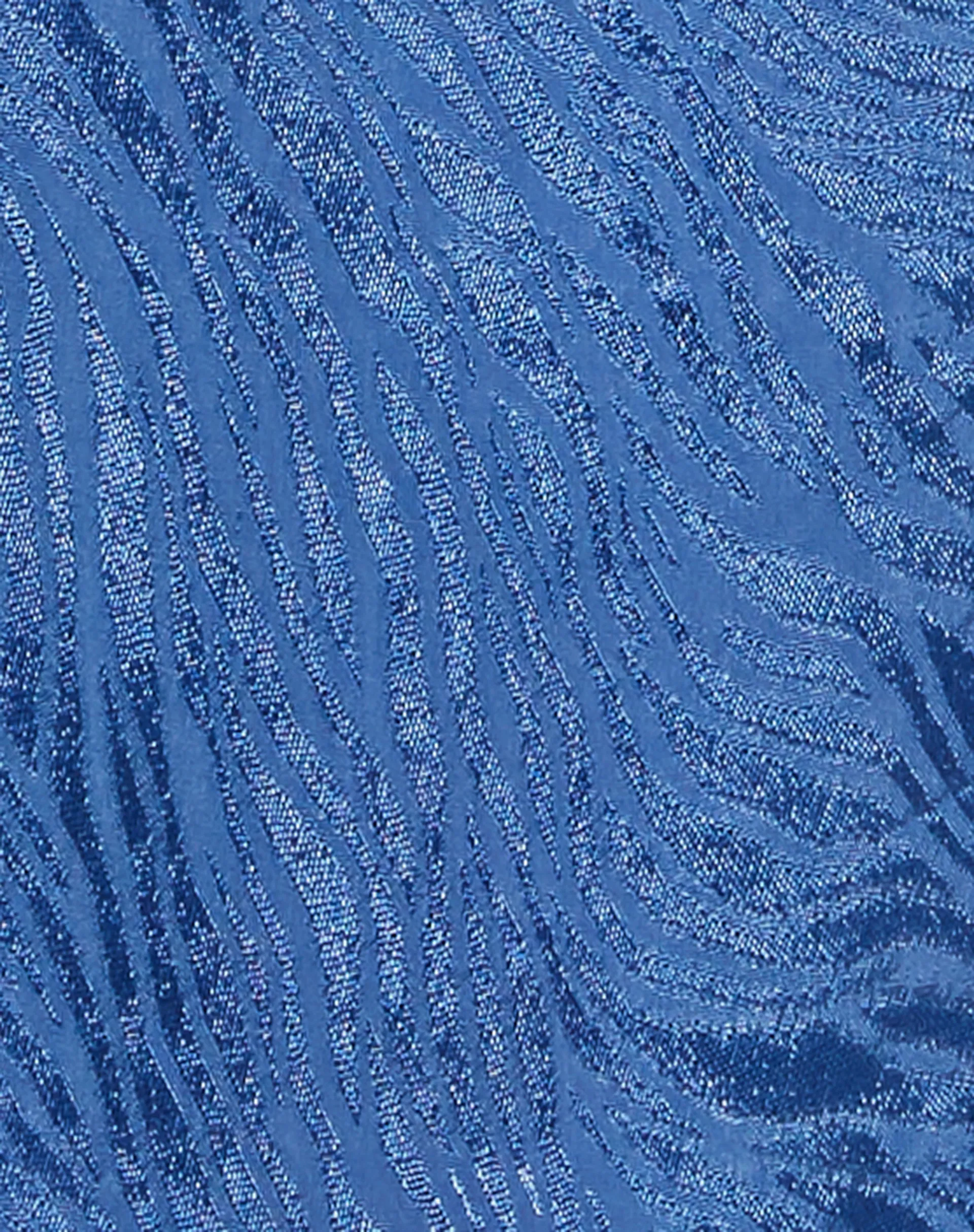 Datista Mini Dress in Satin Zebra Blue Bonnet sold by Motel Rocks product image thumbnail 5