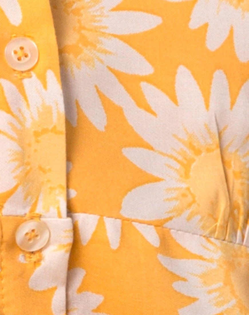 Auvaly Slip Dress in Sunkissed Floral Yellow sold by Motel Rocks product image thumbnail 5