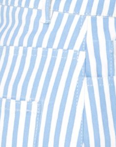 Mini Broomy Skirt in Basic Stripe Blue and White sold by Motel Rocks