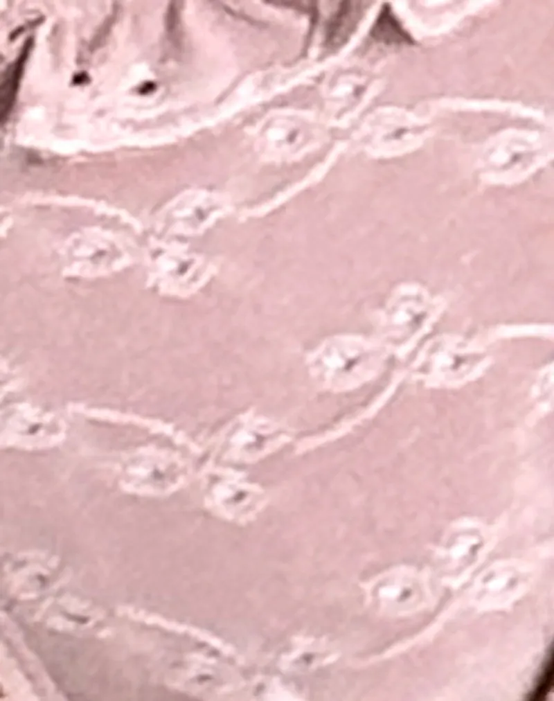 Lentra Ruffle Bikini Bottoms in Broderie Blush Pink sold by Motel Rocks product image thumbnail 5