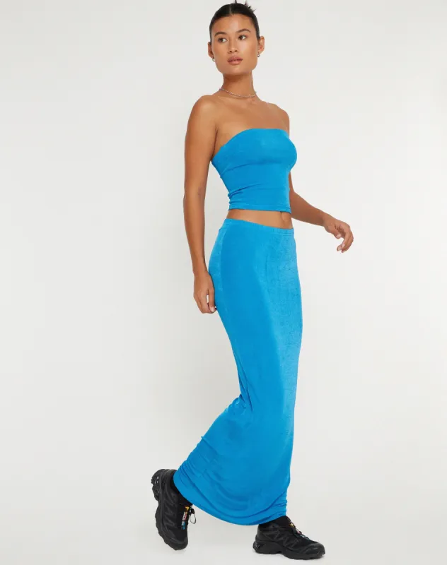 New Tulus Flood Maxi Skirt in Electric Blue sold by Motel Rocks