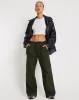 Hansa Cargo Trouser in Dark Olive sold by Motel Rocks