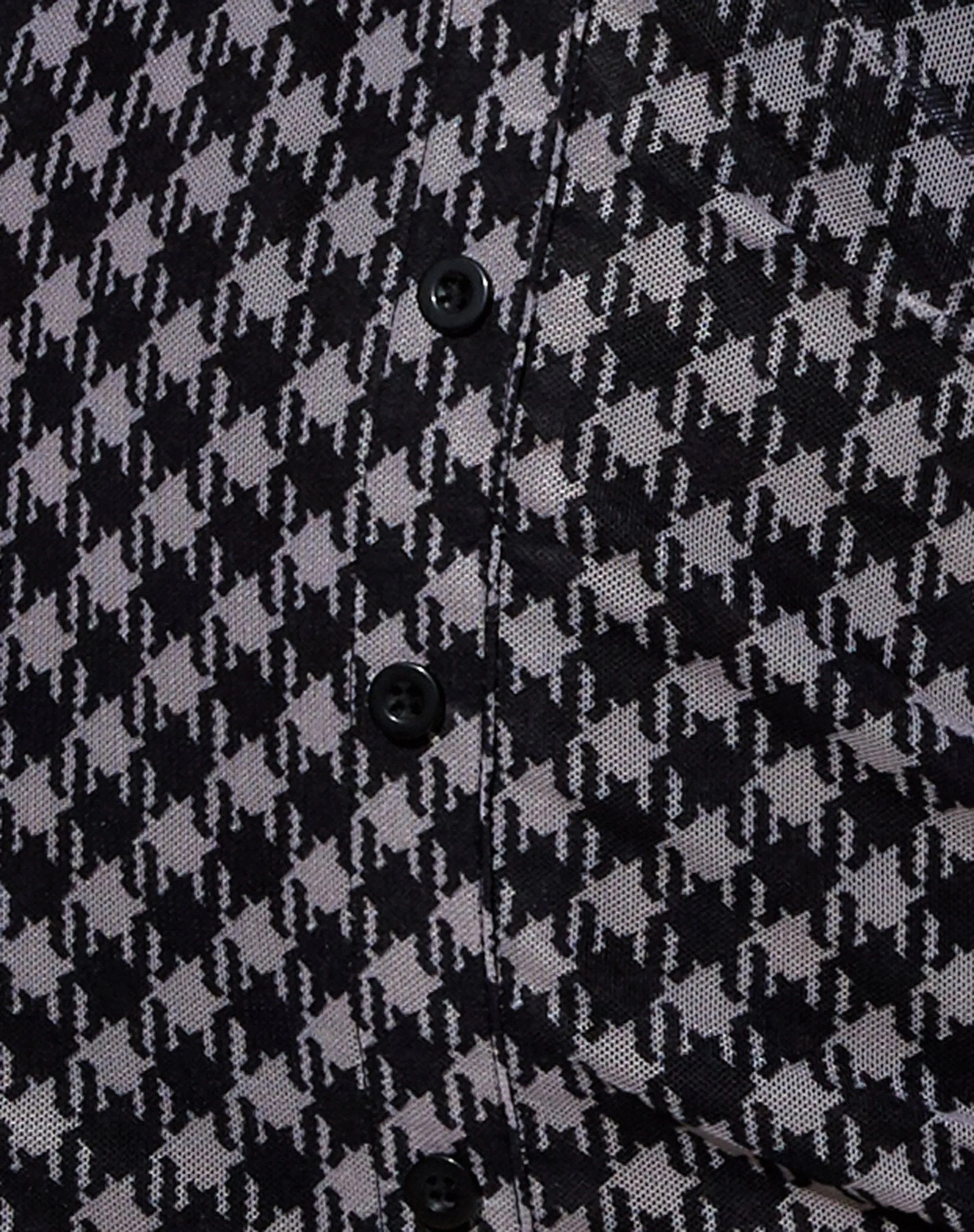 Avaya Dress in Mesh Diagonal Dogtooth Black and Tan sold by Motel Rocks product image thumbnail 5