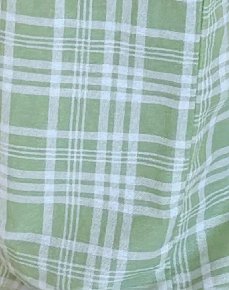 Lirura Trouser in Table Cloth Neo Mint sold by Motel Rocks product image thumbnail 5