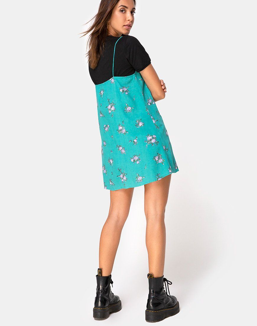 Sanna Slip Dress in Soi Rose Green sold by Motel Rocks product image thumbnail 4