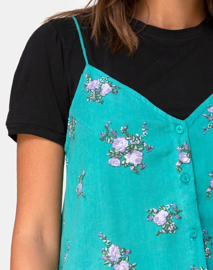 Sanna Slip Dress in Soi Rose Green sold by Motel Rocks product image thumbnail 5