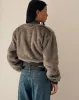 Lovina Jacket in Brown Faux Fur sold by Motel Rocks