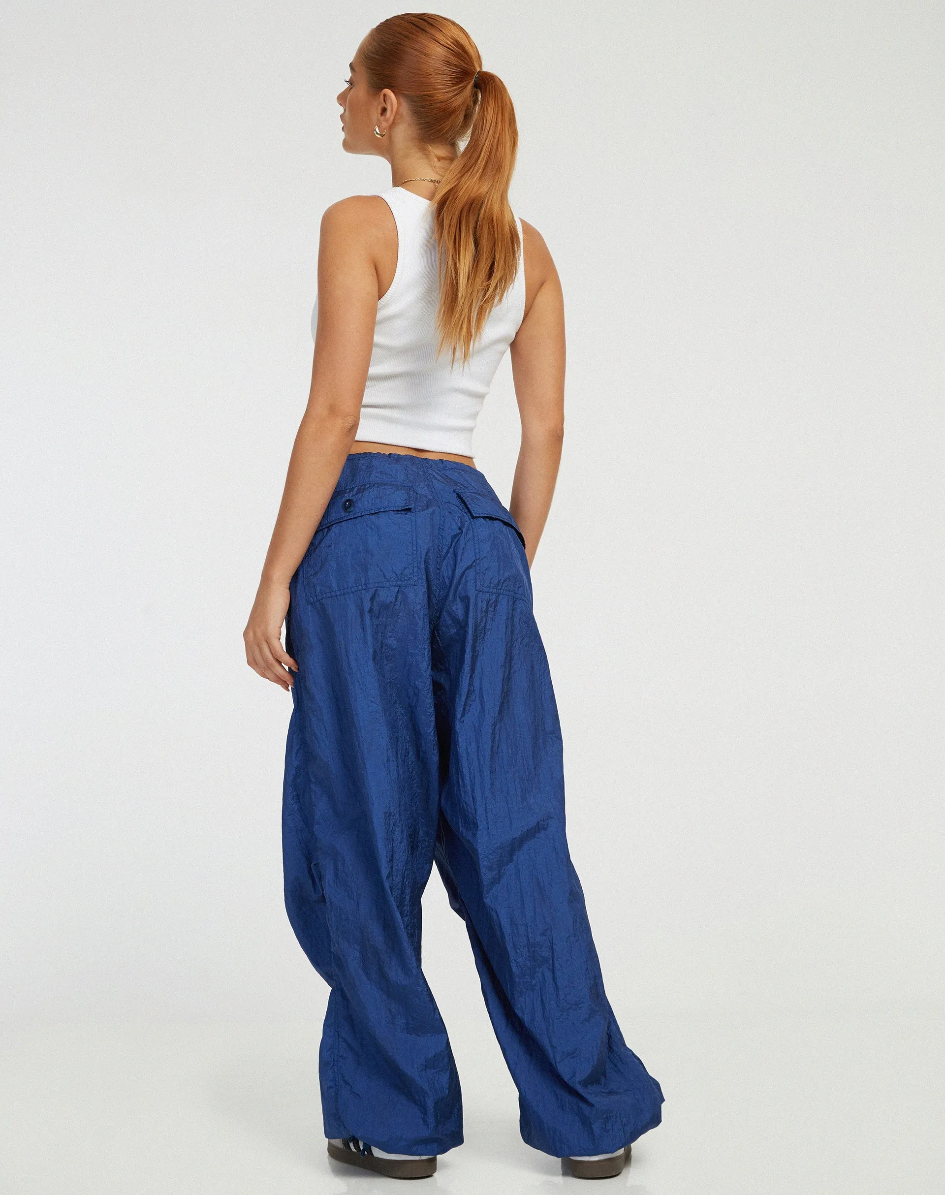 Chute Trouser in Navy sold by Motel Rocks product image thumbnail 5