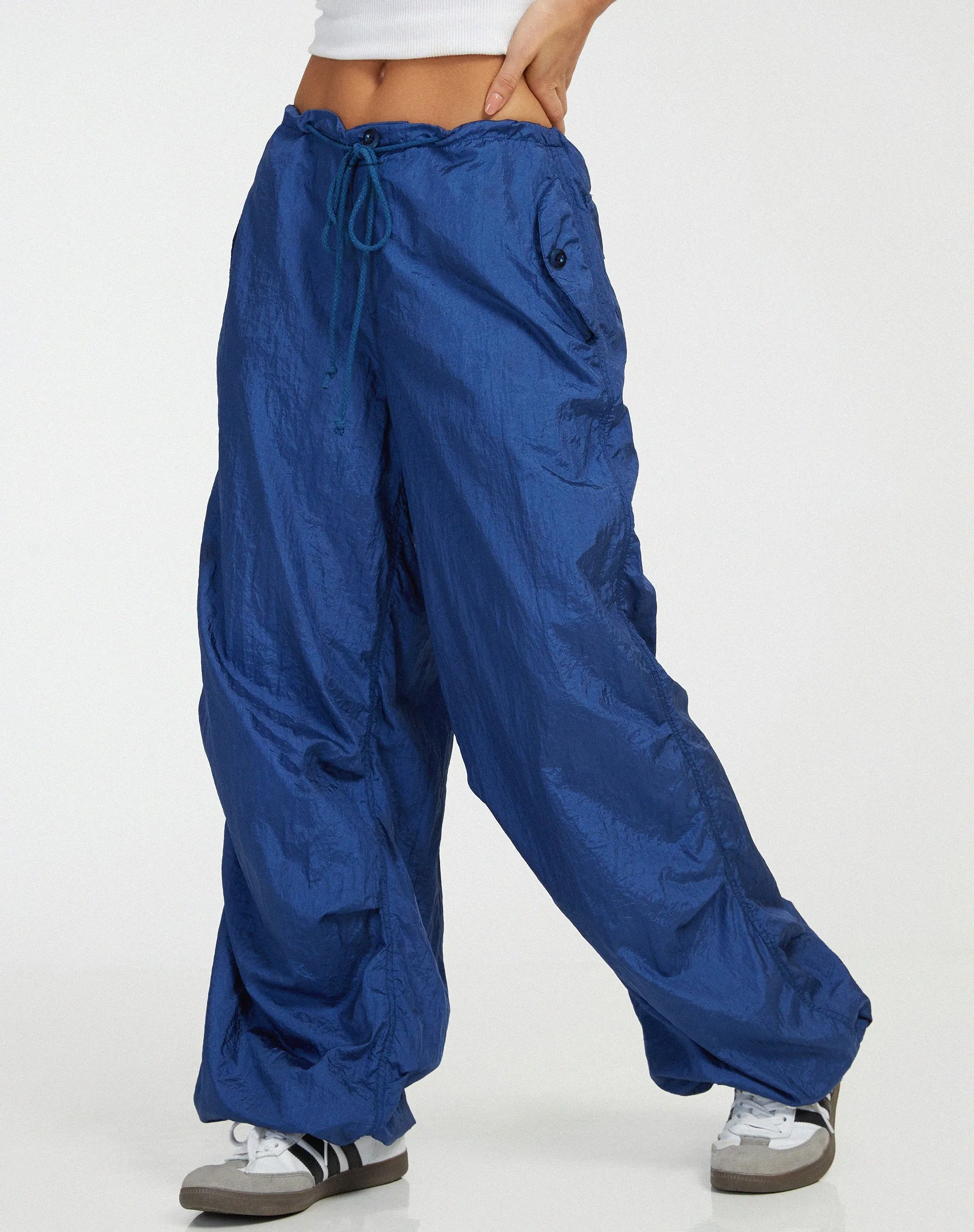 Chute Trouser in Navy sold by Motel Rocks product image thumbnail 2