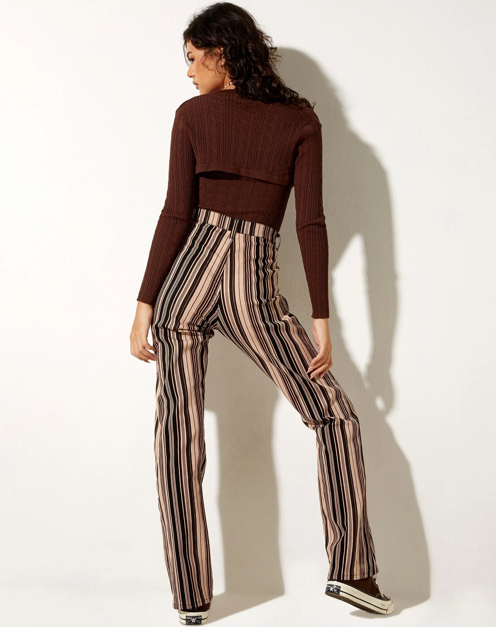 Gya Longsleeve Top in Knit Chocolate sold by Motel Rocks product image thumbnail 4