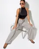 Noela Crop Top in Satin Black sold by Motel Rocks
