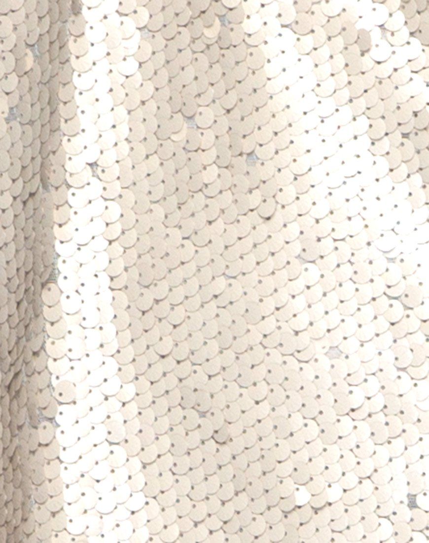 Finn Slip Dress in Shell Sequin Nude sold by Motel Rocks product image thumbnail 5