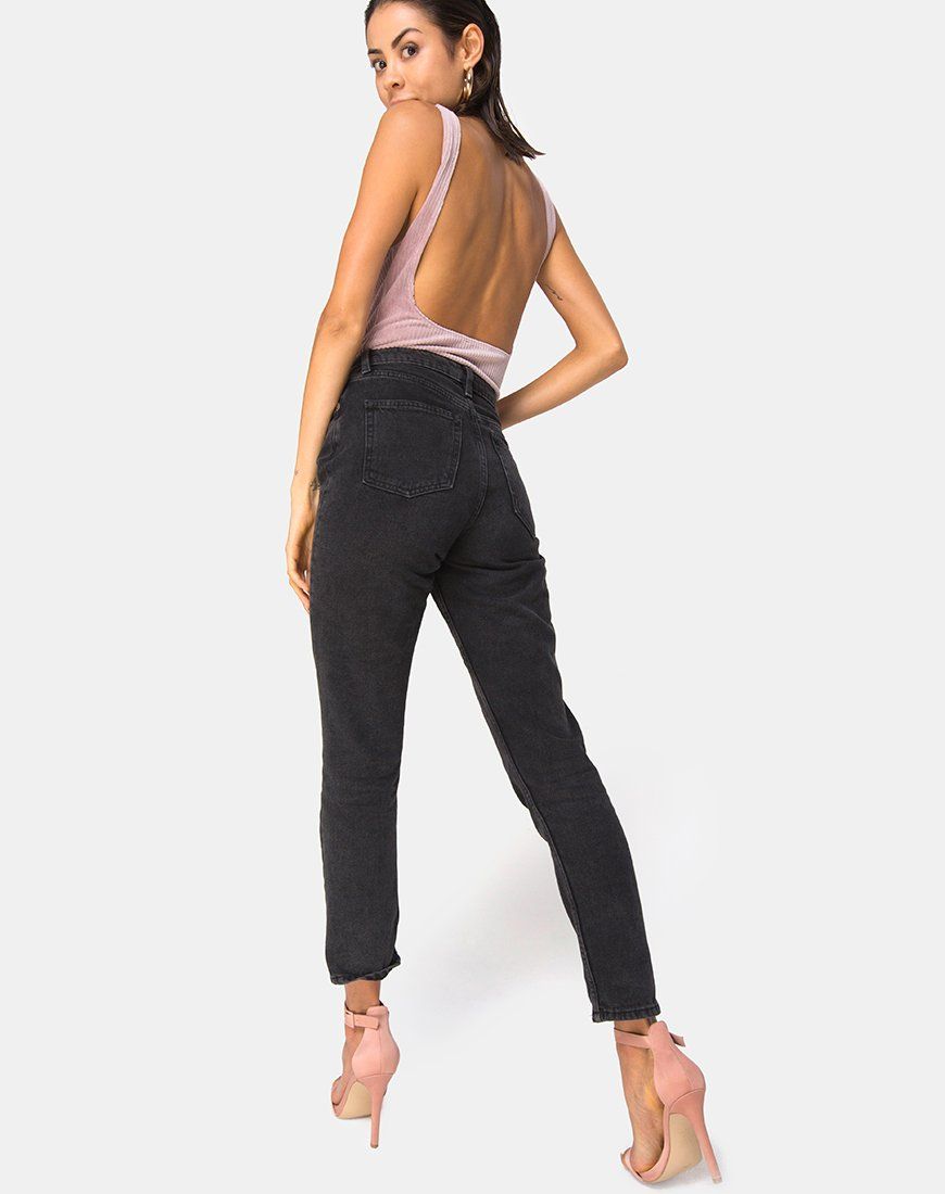 Yora Bodice in Velvet Rib Taupe sold by Motel Rocks product image thumbnail 4