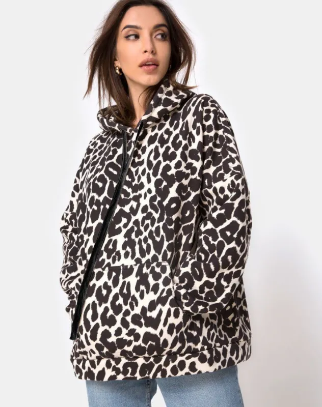 Oversize Hoody in Oversize Jaguar sold by Motel Rocks