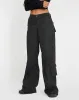Blair Cargo Trousers in Dark Grey sold by Motel Rocks
