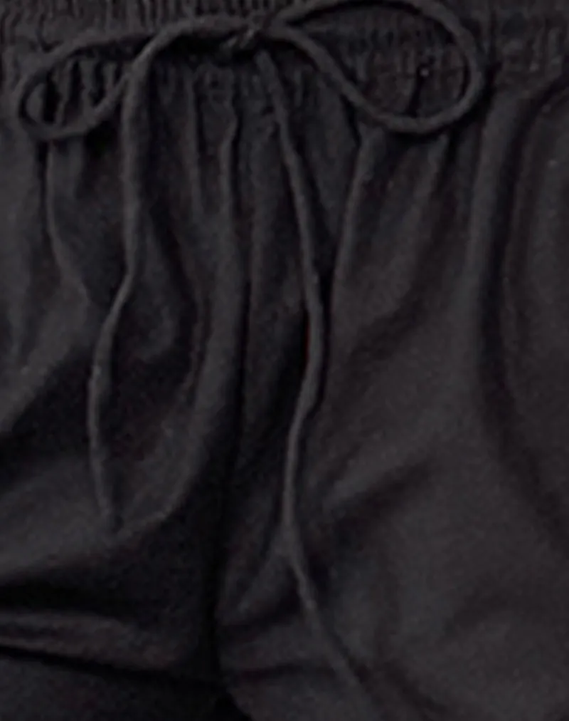 Wasic Wide Leg Trouser in Black sold by Motel Rocks product image thumbnail 5