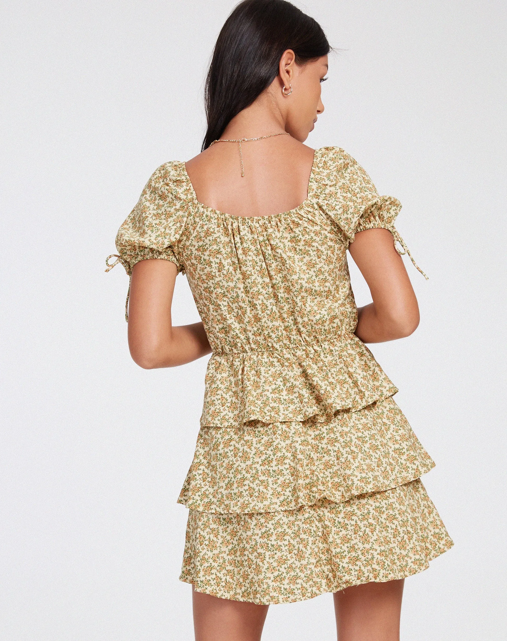 Mosere Mini Dress in Washed Ditsy sold by Motel Rocks product image thumbnail 3