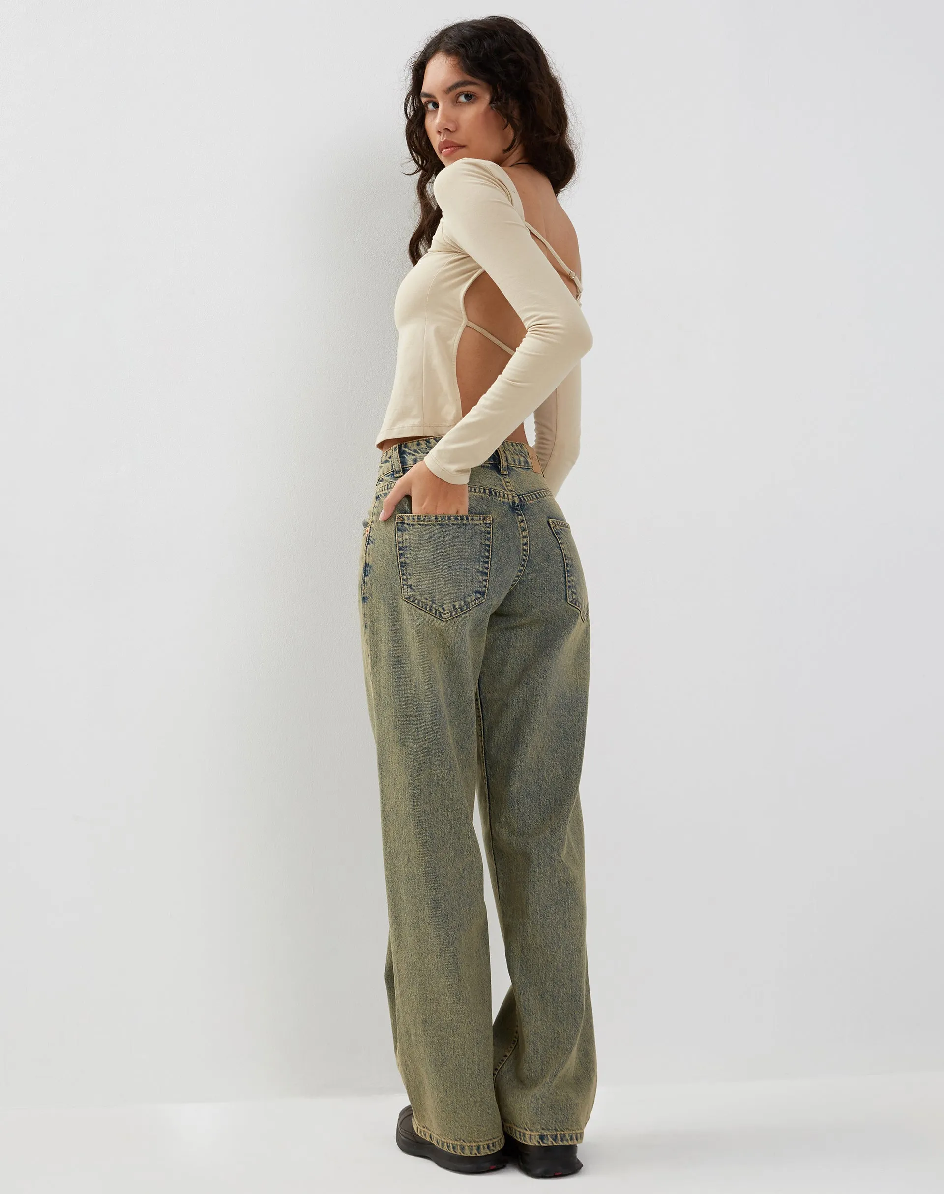 Ansita Long Sleeve Top in Coconut Milk sold by Motel Rocks product image thumbnail 5