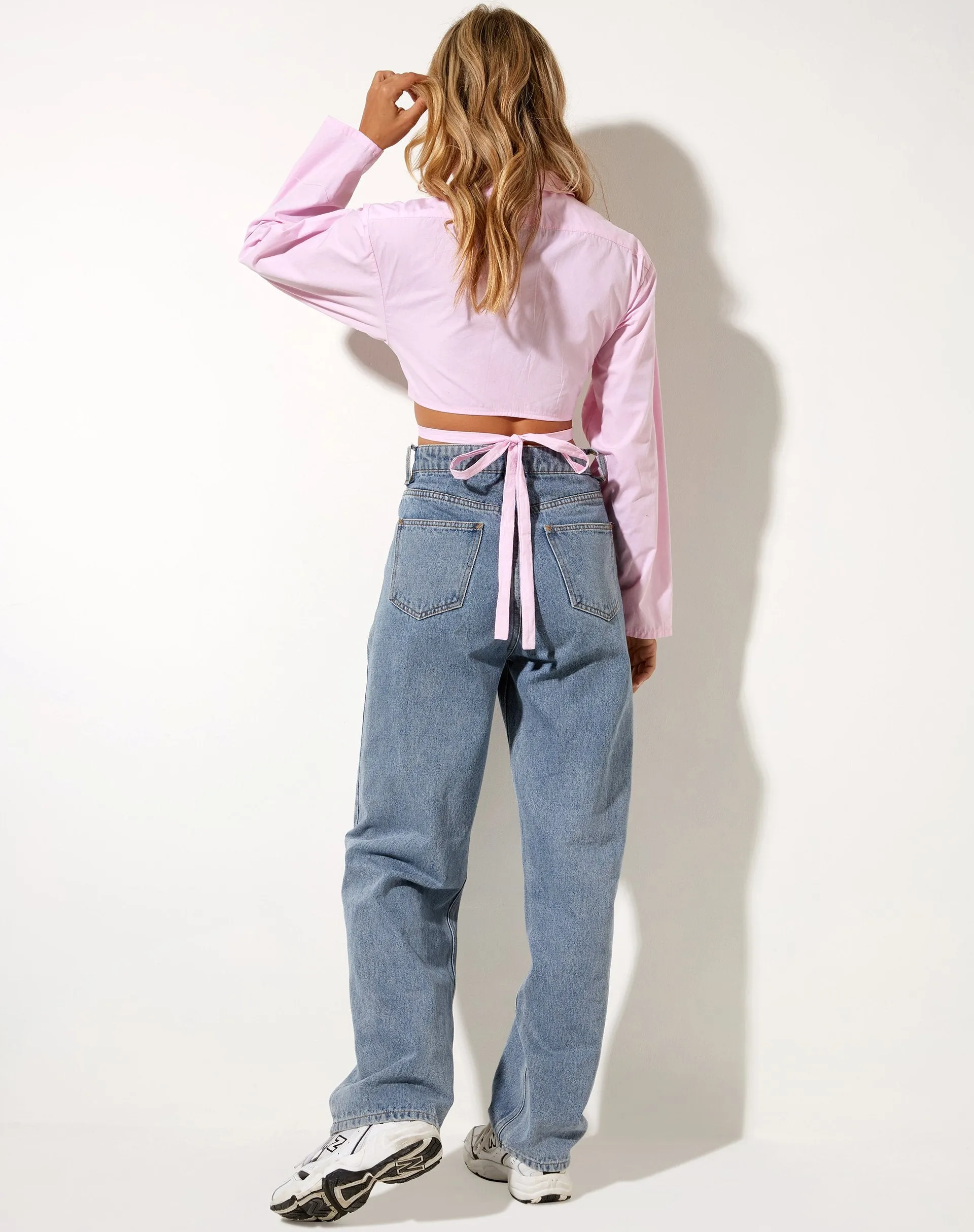 Elyse Crop Top in Pink sold by Motel Rocks product image thumbnail 5