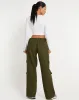 Hansa Cargo Trouser in Panama Dark Olive sold by Motel Rocks