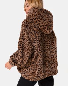 Emerson Jacket in Leopard Brown sold by Motel Rocks
