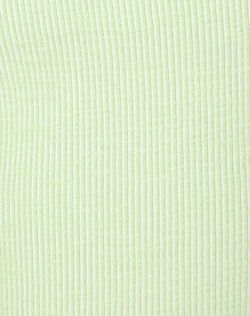 Lisari Bodice in Rib Pastel Lime sold by Motel Rocks product image thumbnail 5