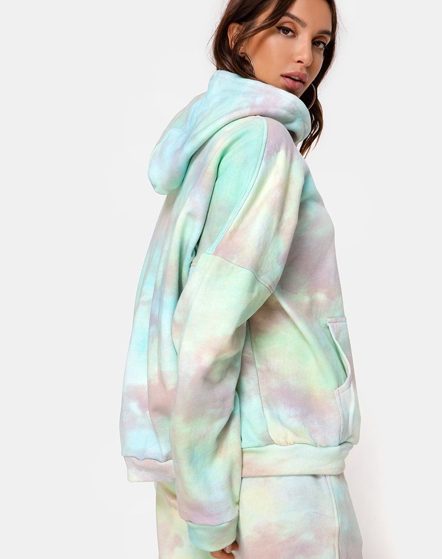 Oversize Hoodie in Pastel Tie Dye sold by Motel Rocks product image thumbnail 2