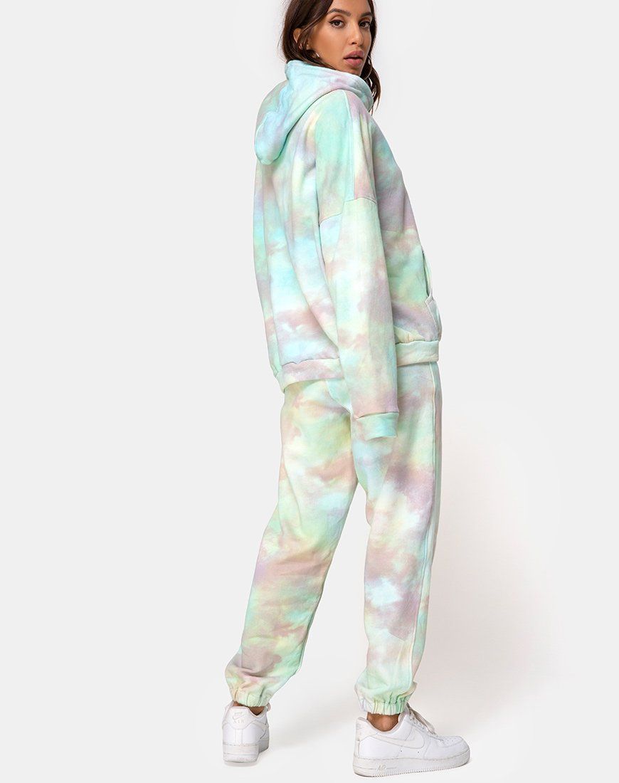 Oversize Hoodie in Pastel Tie Dye sold by Motel Rocks product image thumbnail 4