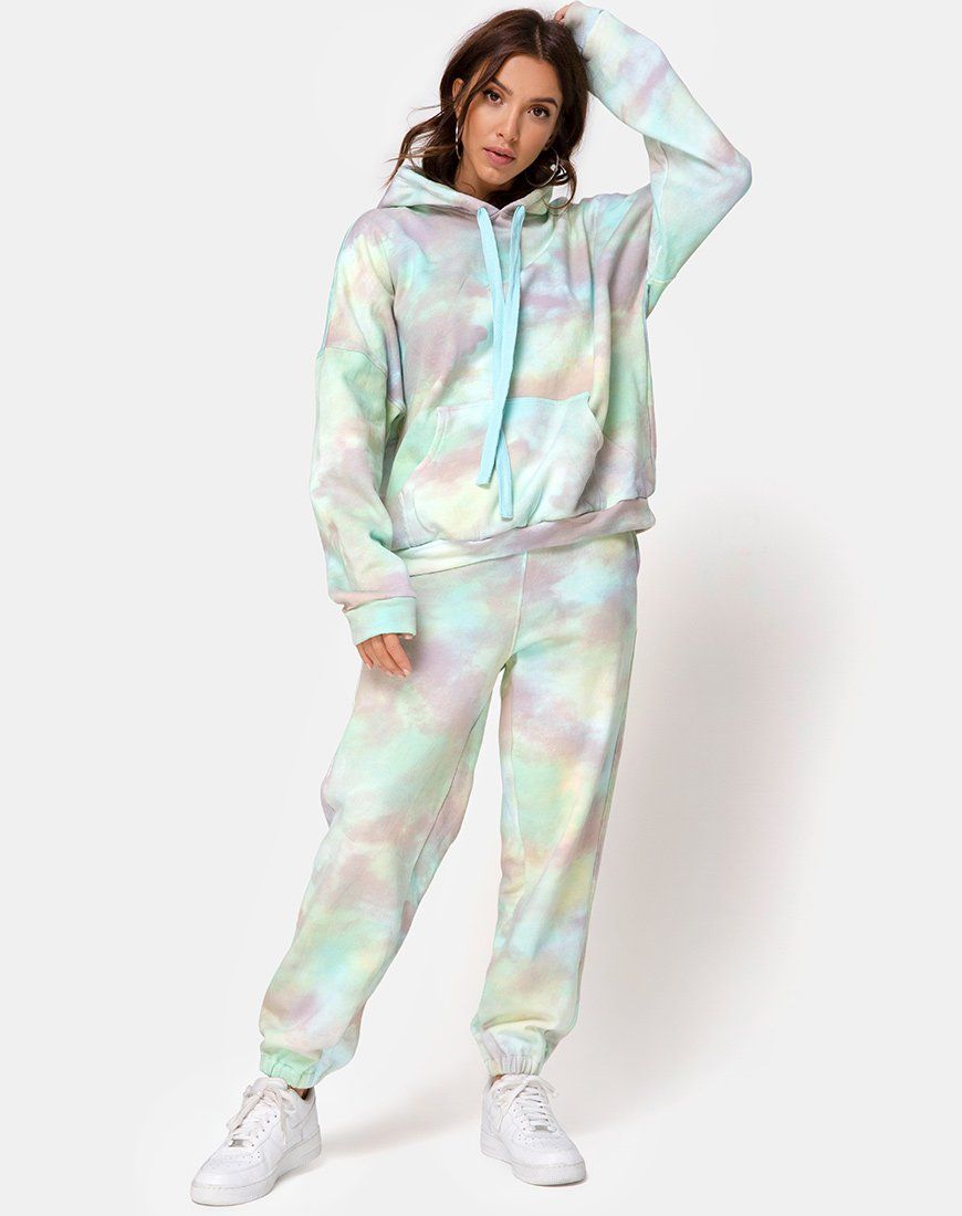 Oversize Hoodie in Pastel Tie Dye sold by Motel Rocks product image thumbnail 3