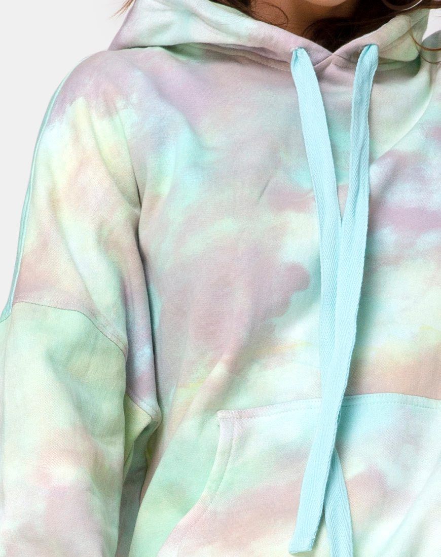 Oversize Hoodie in Pastel Tie Dye sold by Motel Rocks product image thumbnail 5