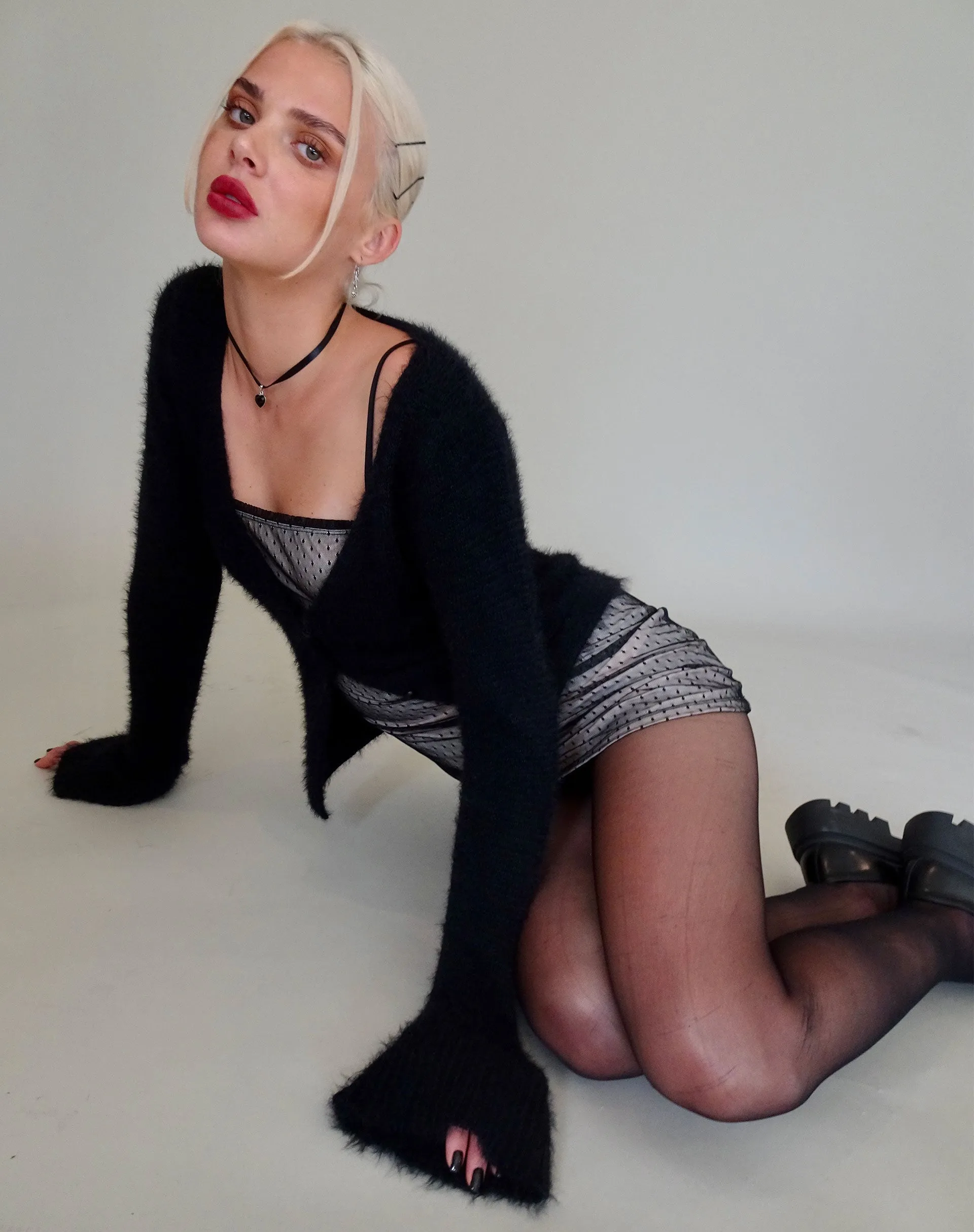 Kazka Cardi in Black sold by Motel Rocks