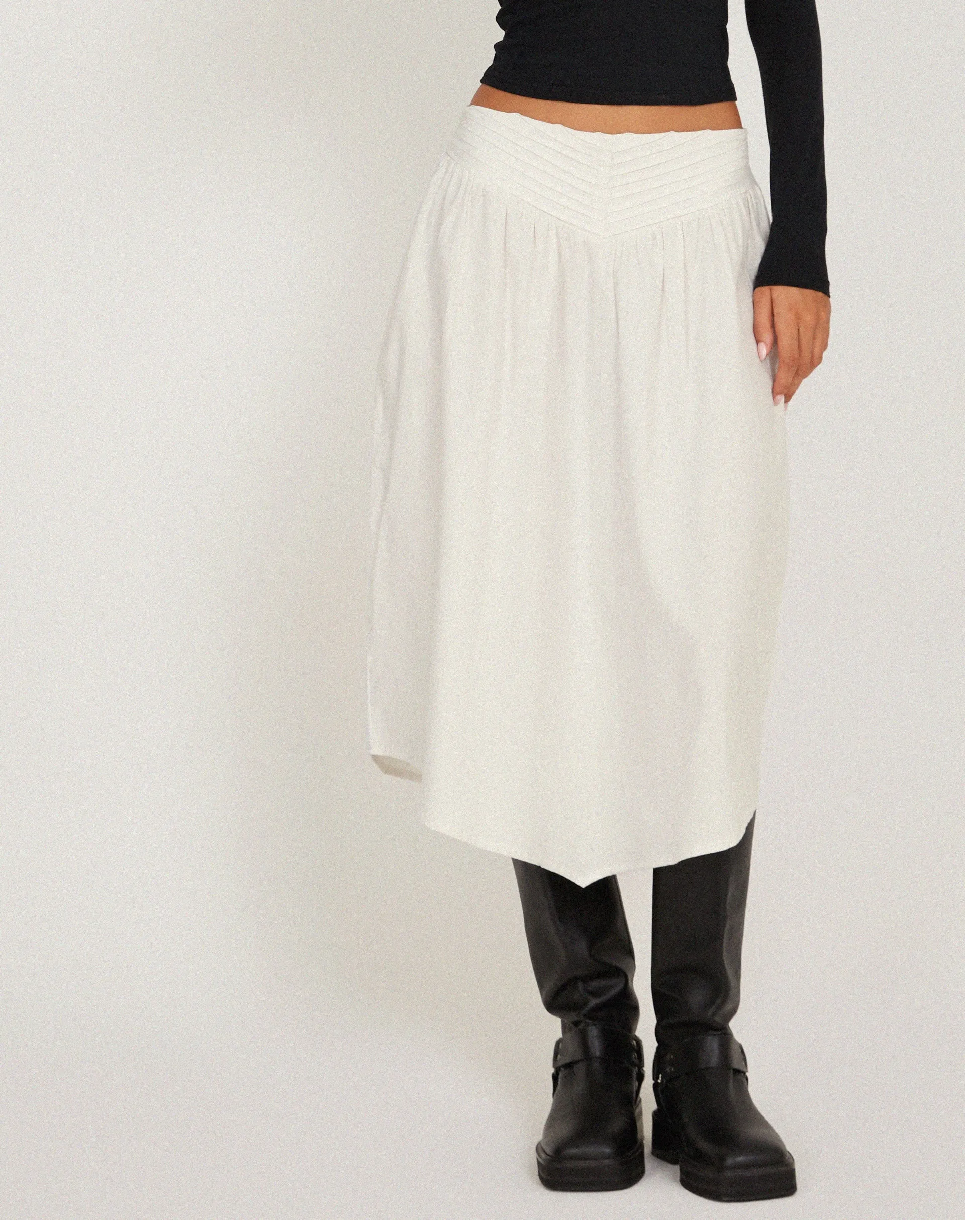 India Midi Skirt in White sold by Motel Rocks product image thumbnail 4