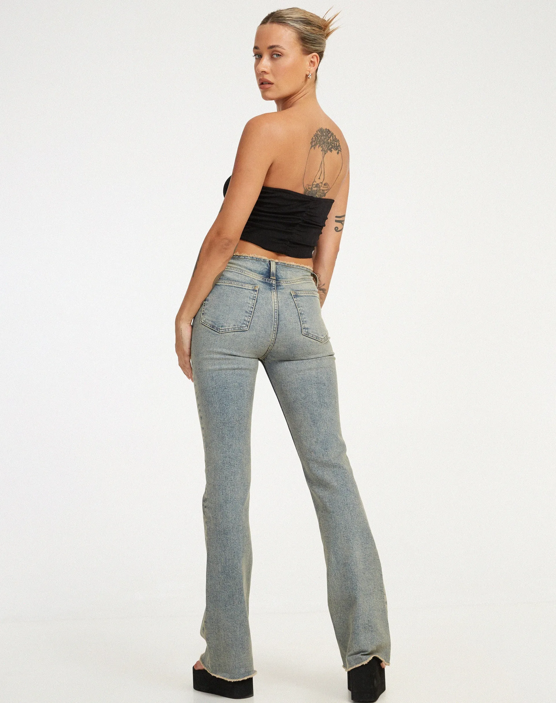 Hankru Bandeau Top in Black sold by Motel Rocks product image thumbnail 5